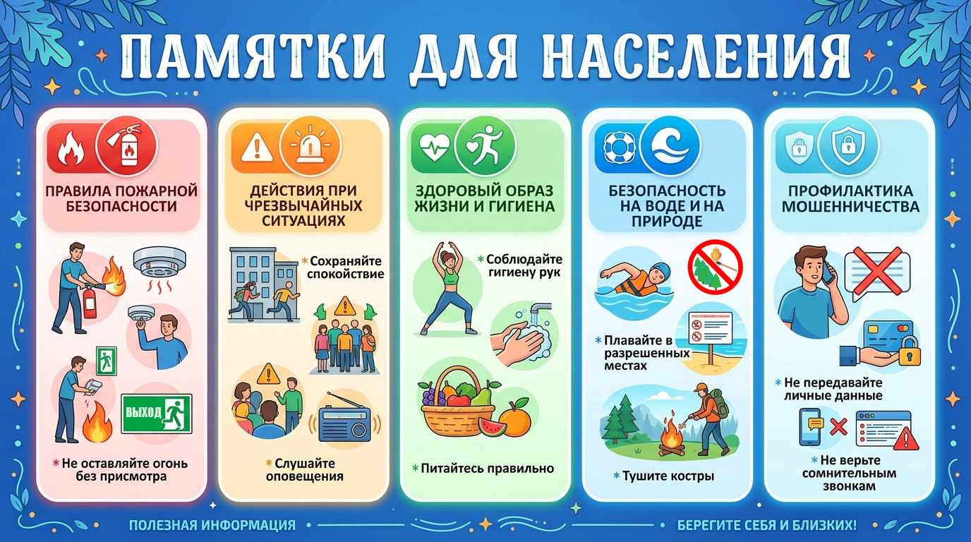 Памятки для населения.