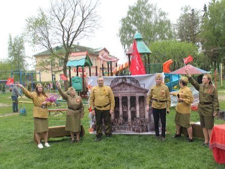 Празднование Дня Победы  фотоотчет.
