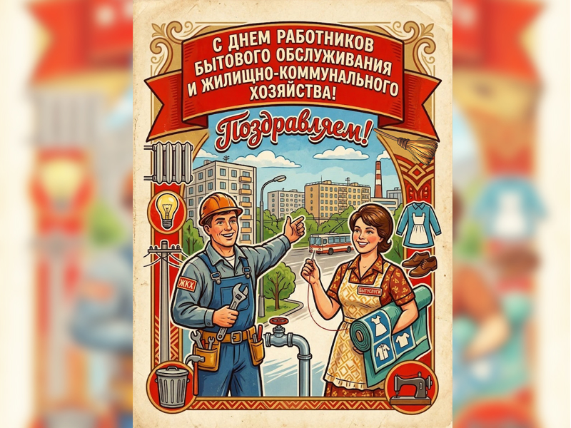 С Днем работников бытового обслуживания  и ЖКХ!.