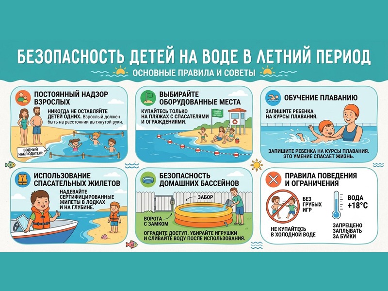 Безопасность на воде в летний период.