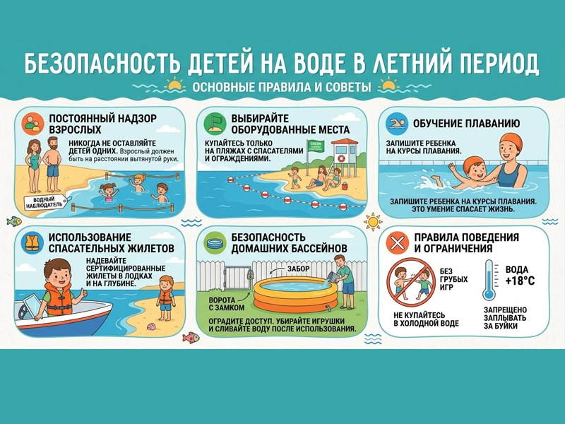Безопасность на воде в летний период.