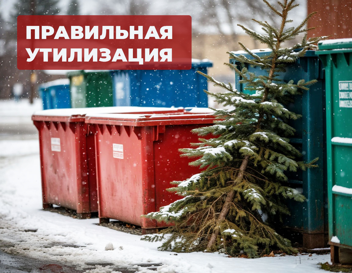 В Карачевском районе проходит экологическая акция по сбору новогодних ёлок.